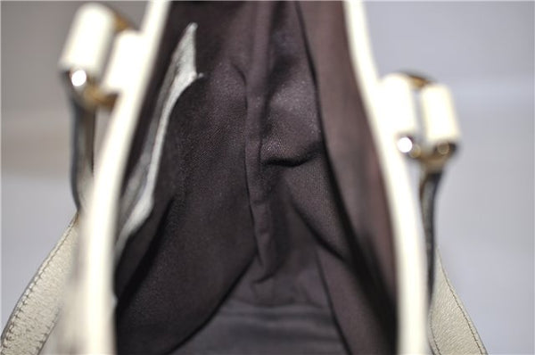 Authentic GUCCI Charmy Shoulder Tote Bag GG Canvas Leather 153361 Brown 0908G