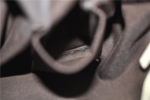 Authentic GUCCI Charmy Shoulder Tote Bag GG Canvas Leather 153361 Brown 0908G