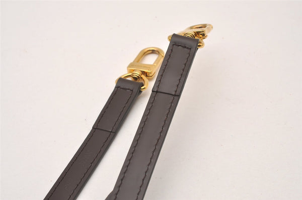 Authentic Louis Vuitton Leather Shoulder Strap Brown 41.3-46.1" LV 0908I