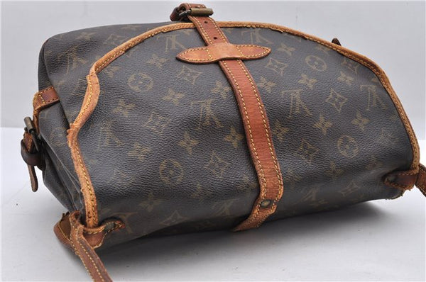 Auth Louis Vuitton Monogram Saumur 30 Shoulder Cross Body Bag M42256 LV 0909D