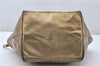 Authentic GUCCI GG Crystal Shoulder Tote Bag PVC Leather 131230 Gold Junk 0909G