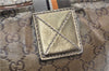 Authentic GUCCI GG Crystal Shoulder Tote Bag PVC Leather 131230 Gold Junk 0909G