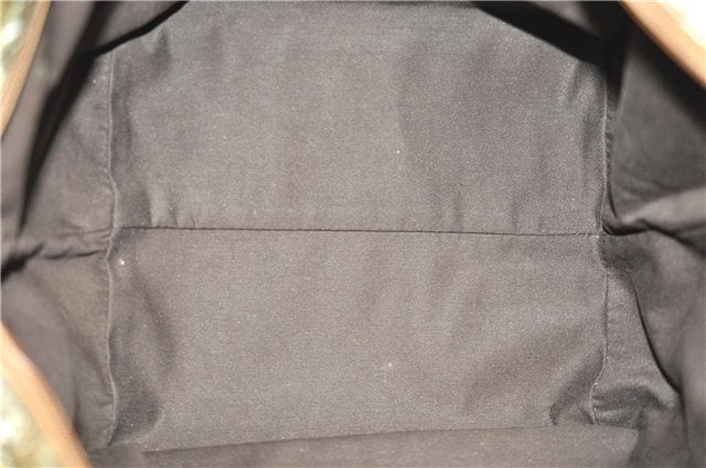 Authentic GUCCI GG Crystal Shoulder Tote Bag PVC Leather 131230 Gold Junk 0909G