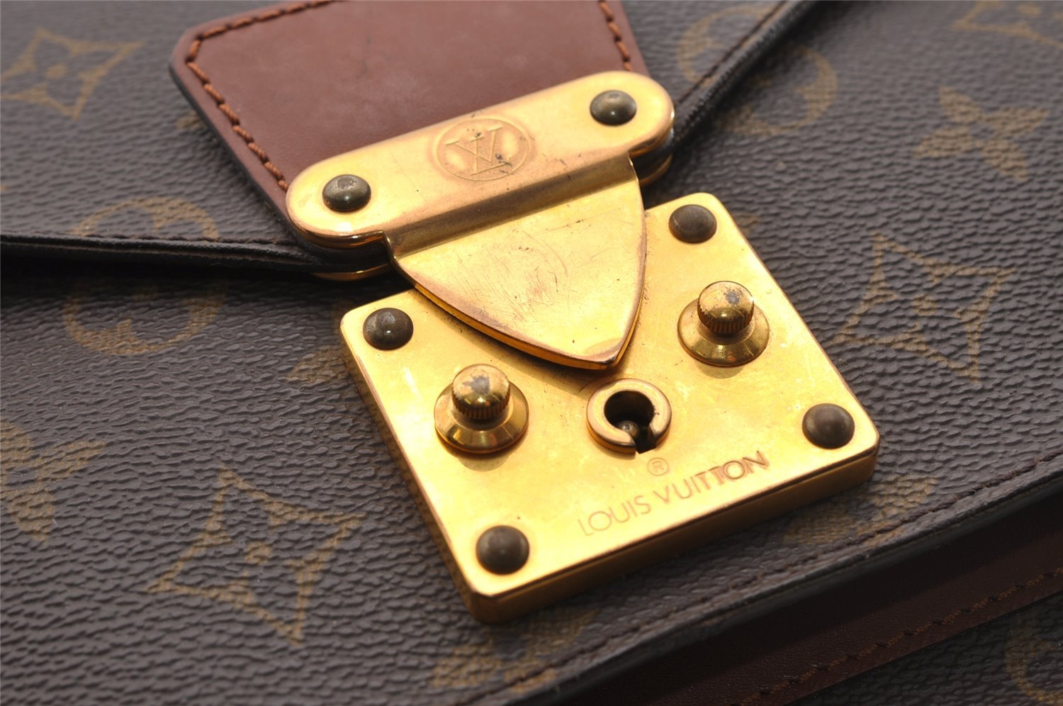 Authentic Louis Vuitton Monogram Monceau 2Way Shoulder Hand Bag M51187 LV 0909I