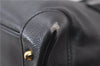 Authentic GUCCI Bamboo 2way Hand Shoulder Bag Leather Black 0912D