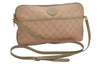 Authentic GUCCI Vintage 2Way Shoulder Clutch Bag GG Canvas Leather Pink 0912G