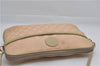 Authentic GUCCI Vintage 2Way Shoulder Clutch Bag GG Canvas Leather Pink 0912G