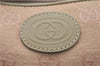 Authentic GUCCI Vintage 2Way Shoulder Clutch Bag GG Canvas Leather Pink 0912G