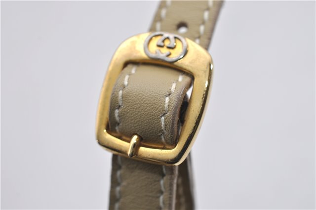 Authentic GUCCI Vintage 2Way Shoulder Clutch Bag GG Canvas Leather Pink 0912G