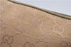 Authentic GUCCI Vintage 2Way Shoulder Clutch Bag GG Canvas Leather Pink 0912G