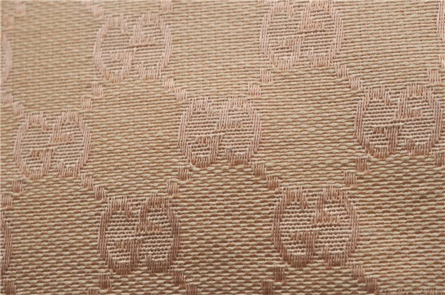 Authentic GUCCI Vintage 2Way Shoulder Clutch Bag GG Canvas Leather Pink 0912G