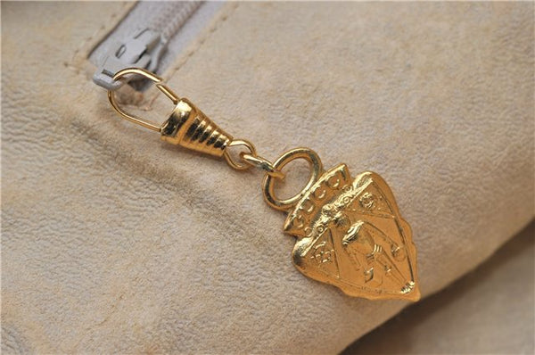 Authentic GUCCI Vintage 2Way Shoulder Clutch Bag GG Canvas Leather Pink 0912G