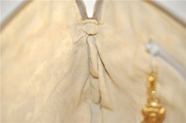 Authentic GUCCI Vintage 2Way Shoulder Clutch Bag GG Canvas Leather Pink 0912G