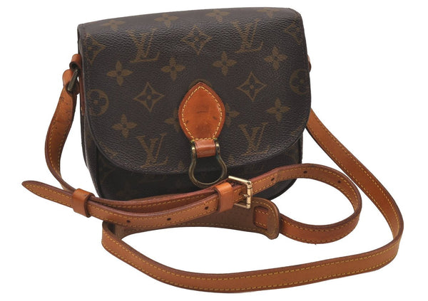 Authentic Louis Vuitton Monogram Saint Cloud PM M51244 Shoulder Cross Bag 0912I