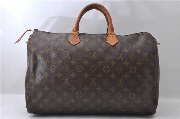 Authentic Louis Vuitton Monogram Speedy 40 Hand Bag M41522 LV 0913D