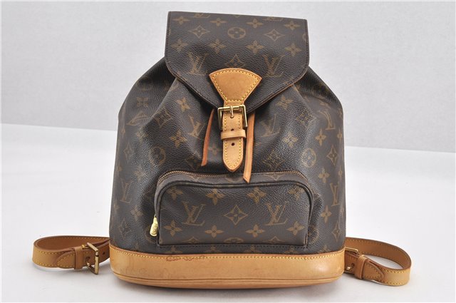 Authentic Louis Vuitton Monogram Montsouris MM Backpack M51136 LV 0913G