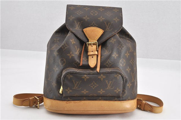 Authentic Louis Vuitton Monogram Montsouris MM Backpack M51136 LV 0913G