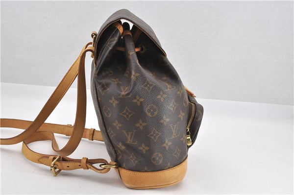 Authentic Louis Vuitton Monogram Montsouris MM Backpack M51136 LV 0913G