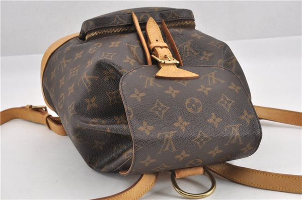 Authentic Louis Vuitton Monogram Montsouris MM Backpack M51136 LV 0913G