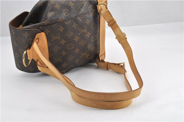 Authentic Louis Vuitton Monogram Montsouris MM Backpack M51136 LV 0913G