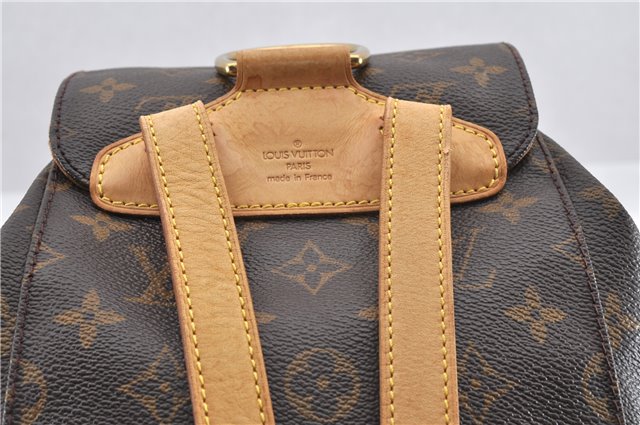 Authentic Louis Vuitton Monogram Montsouris MM Backpack M51136 LV 0913G