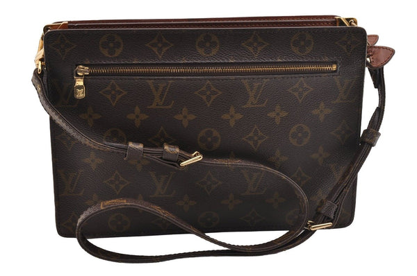 Authentic Louis Vuitton Monogram Enghien Shoulder Cross Bag M51205 LV 0913I