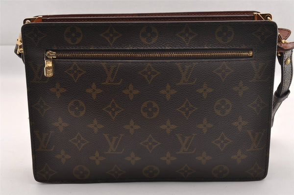 Authentic Louis Vuitton Monogram Enghien Shoulder Cross Bag M51205 LV 0913I