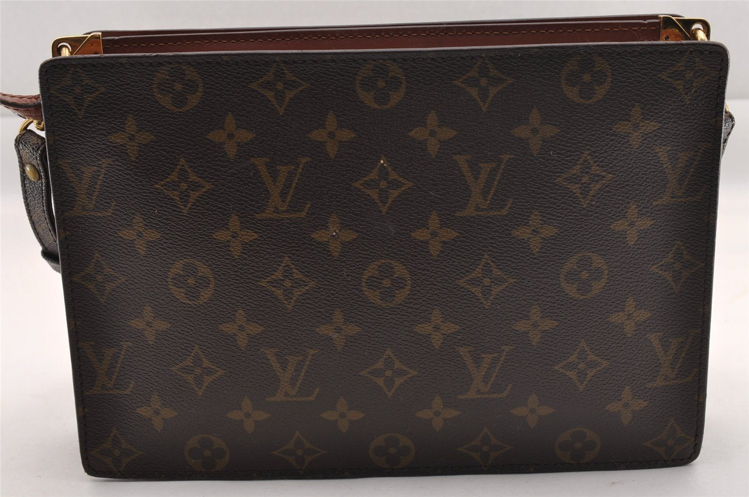 Authentic Louis Vuitton Monogram Enghien Shoulder Cross Bag M51205 LV 0913I