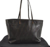 Authentic FENDI Vintage Zucca Shoulder Tote Bag PVC Enamel Brown 0914I