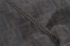 Authentic FENDI Vintage Zucca Shoulder Tote Bag PVC Enamel Brown 0914I