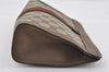 Authentic GUCCI Web Sherry Line Clutch Hand Bag Purse GG PVC Leather Brown 0915I