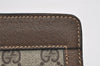 Authentic GUCCI Web Sherry Line Clutch Hand Bag Purse GG PVC Leather Brown 0915I