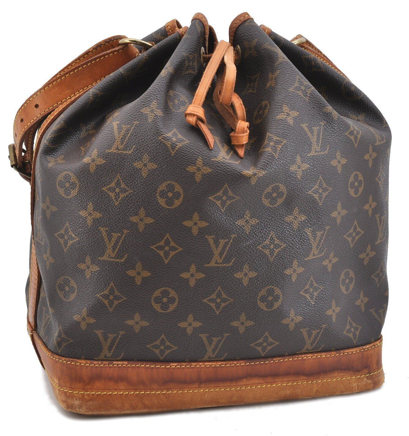 Authentic LOUIS VUITTON Monogram Noe Shoulder Bag M42224 LV 0916B