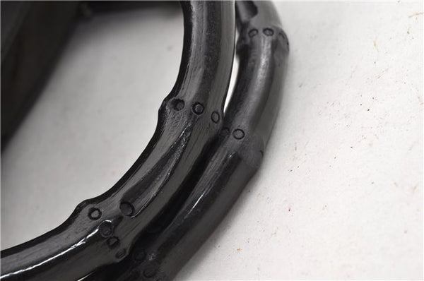 Authentic GUCCI Bamboo Vintage Hand Bag Purse Suede Leather 0021084 Brown 0916G