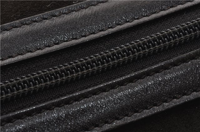 Authentic GUCCI Bamboo Vintage Hand Bag Purse Suede Leather 0021084 Brown 0916G