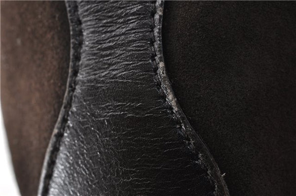 Authentic GUCCI Bamboo Vintage Hand Bag Purse Suede Leather 0021084 Brown 0916G