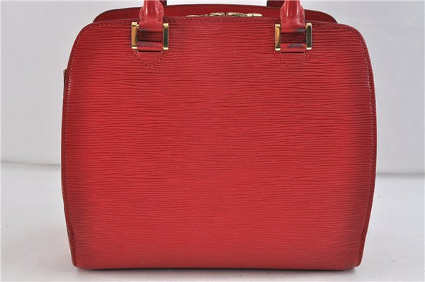 Authentic Louis Vuitton Epi Pont Neuf Hand Bag Red M52057 LV 0918D