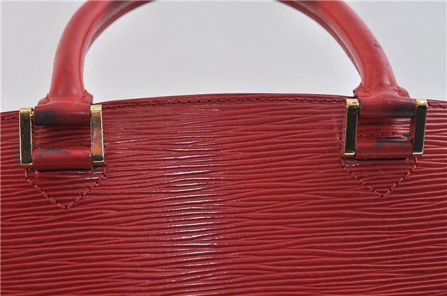 Authentic Louis Vuitton Epi Pont Neuf Hand Bag Red M52057 LV 0918D