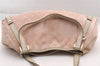 Authentic GUCCI Abbey Shoulder Tote Bag GG Canvas Leather 130736 Pink 0918I
