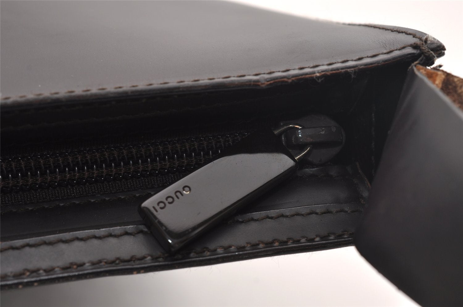 Authentic GUCCI Vintage Shoulder Tote Bag Purse Leather 0013066 Brown 0919I