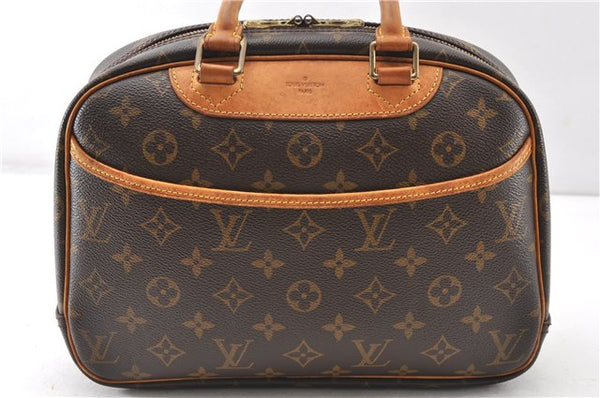 Authentic Louis Vuitton Monogram Trouville Hand Bag Purse M42228 LV 0920G