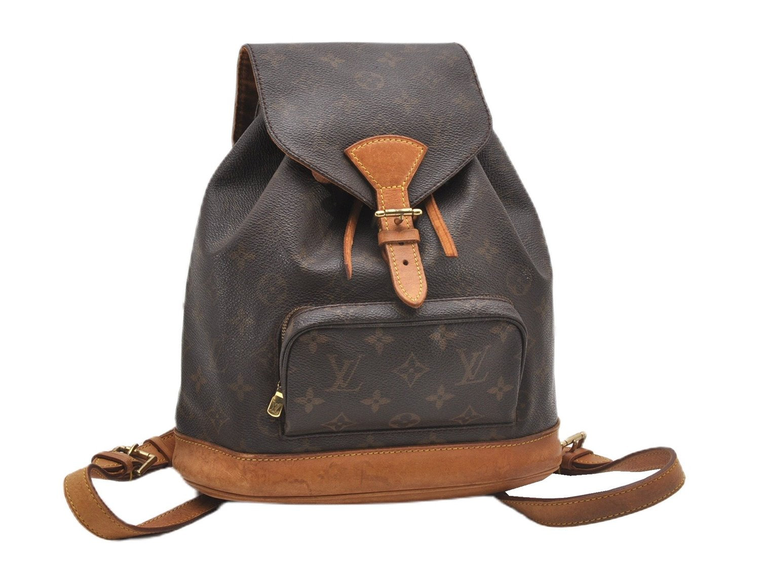 Authentic Louis Vuitton Monogram Montsouris MM Backpack M51136 LV 0921G
