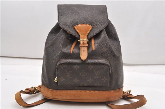 Authentic Louis Vuitton Monogram Montsouris MM Backpack M51136 LV 0921G