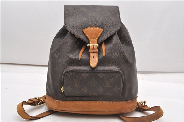 Authentic Louis Vuitton Monogram Montsouris MM Backpack M51136 LV 0921G