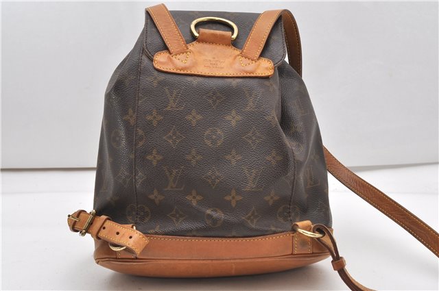 Authentic Louis Vuitton Monogram Montsouris MM Backpack M51136 LV 0921G