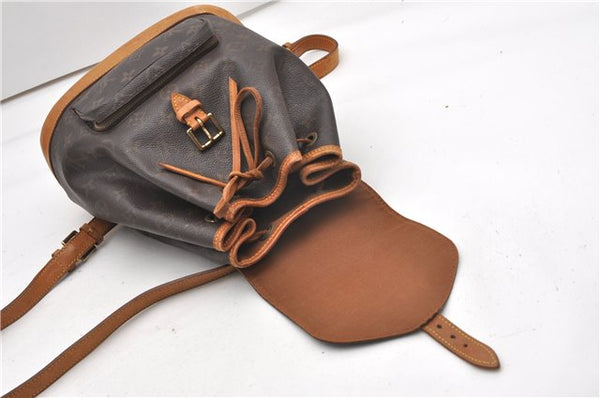 Authentic Louis Vuitton Monogram Montsouris MM Backpack M51136 LV 0921G