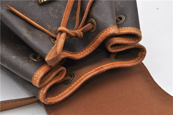 Authentic Louis Vuitton Monogram Montsouris MM Backpack M51136 LV 0921G