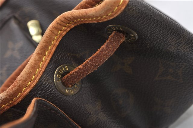 Authentic Louis Vuitton Monogram Montsouris MM Backpack M51136 LV 0921G