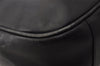 Authentic GUCCI Vintage Bamboo Shoulder Hand Bag Purse Leather Black 0921I