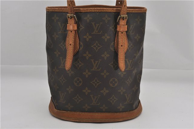 Authentic Louis Vuitton Monogram Bucket PM Tote Bag Old Model Junk 0922G